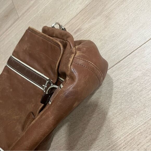 Coach Vintage Two Way Briefcase Brown Leather 70146 - Picture 9 of 11